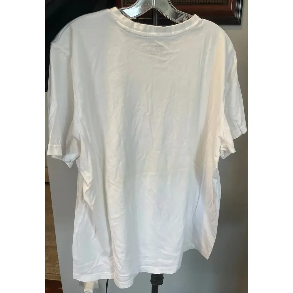 Adidas Camouflage Box Sport Inspired T-Shirt White/Grey Camo Men's XL BNWT